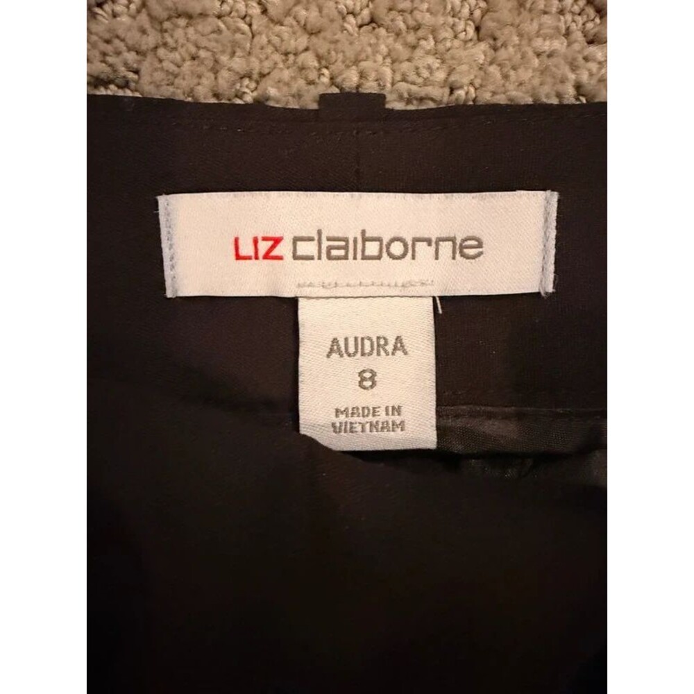 Liz Claiborne Audra Mid-Rise Straight-Leg Trouser (Size 8)